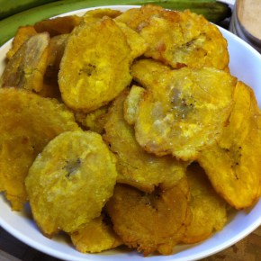Patacones {Panamanian double fried&nbsp;plantains}